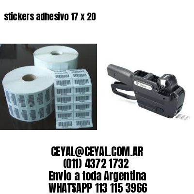 stickers adhesivo 17 x 20