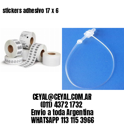 stickers adhesivo 17 x 6