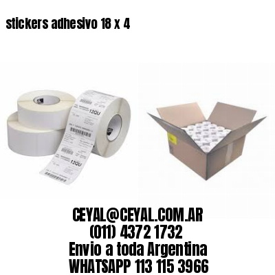 stickers adhesivo 18 x 4