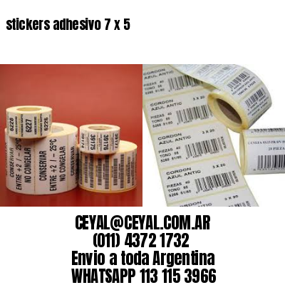 stickers adhesivo 7 x 5