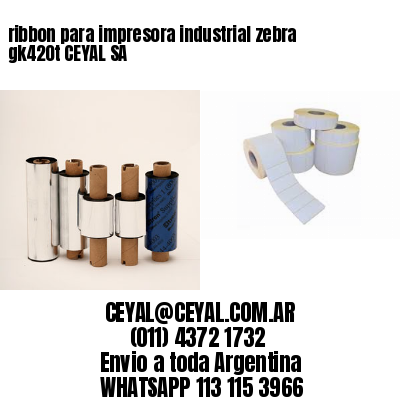 ribbon para impresora industrial zebra gk420t CEYAL SA