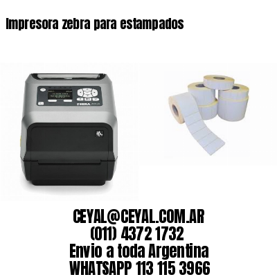 Impresora zebra para estampados