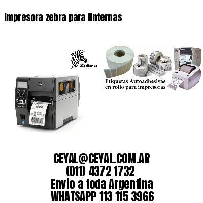 Impresora zebra para linternas