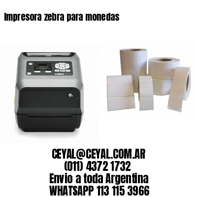 Impresora zebra para monedas