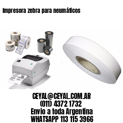 Impresora zebra para neumáticos