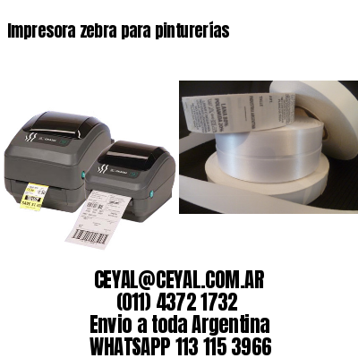 Impresora zebra para pinturerías