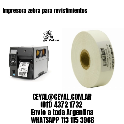 Impresora zebra para revistimientos