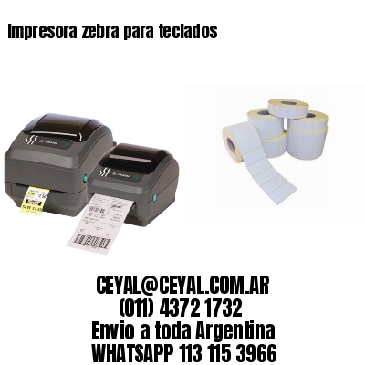 Impresora zebra para teclados