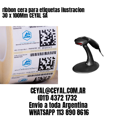 ribbon cera para etiquetas ilustracion 30 x 100Mm CEYAL SA