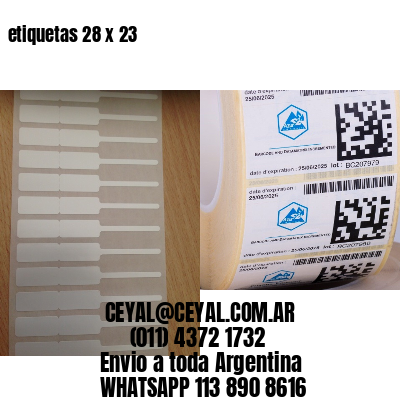 etiquetas 28 x 23