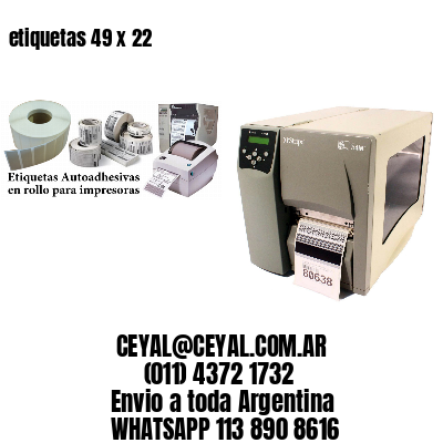 etiquetas 49 x 22