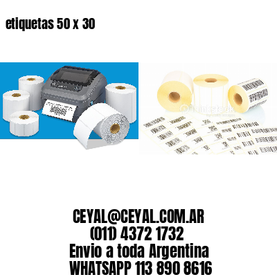 etiquetas 50 x 30