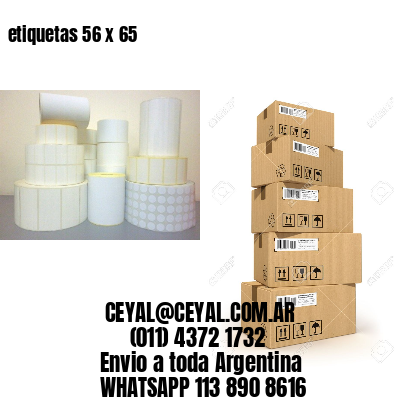 etiquetas 56 x 65