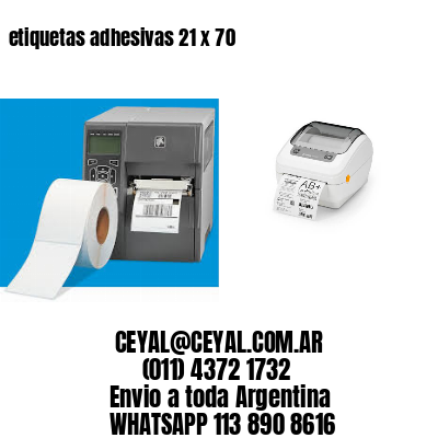 etiquetas adhesivas 21 x 70