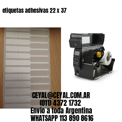 etiquetas adhesivas 22 x 37