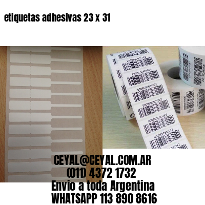 etiquetas adhesivas 23 x 31