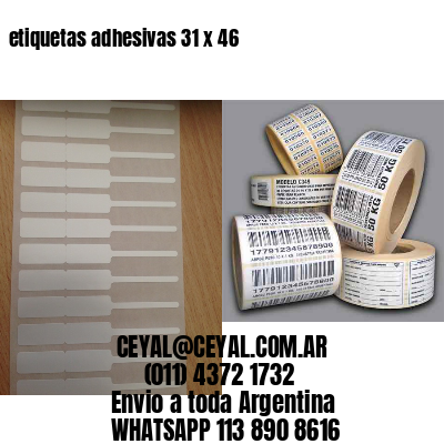 etiquetas adhesivas 31 x 46