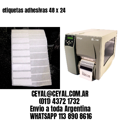 etiquetas adhesivas 48 x 24