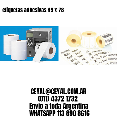 etiquetas adhesivas 49 x 78