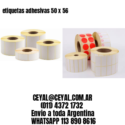 etiquetas adhesivas 50 x 56