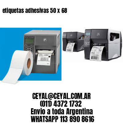 etiquetas adhesivas 50 x 68