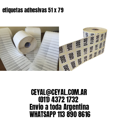 etiquetas adhesivas 51 x 79