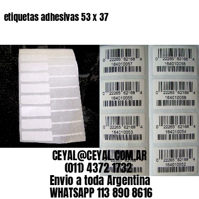 etiquetas adhesivas 53 x 37