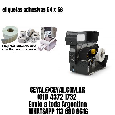 etiquetas adhesivas 54 x 56