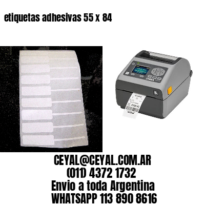 etiquetas adhesivas 55 x 84