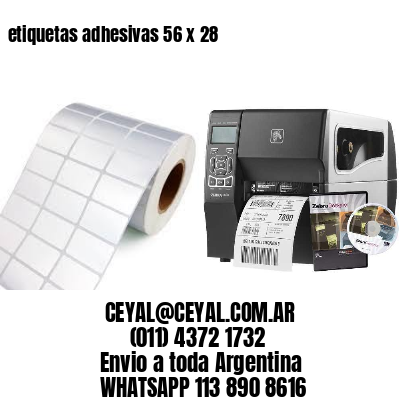 etiquetas adhesivas 56 x 28