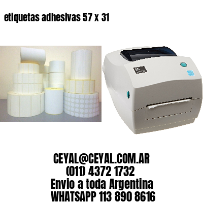 etiquetas adhesivas 57 x 31