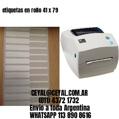 etiquetas en rollo 41 x 79