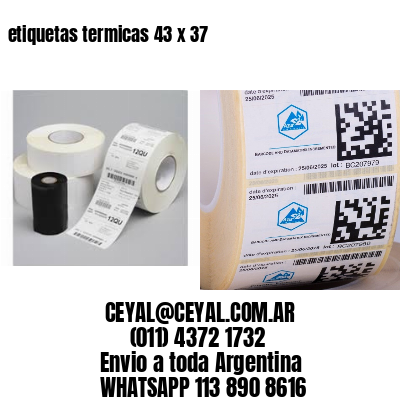 etiquetas termicas 43 x 37
