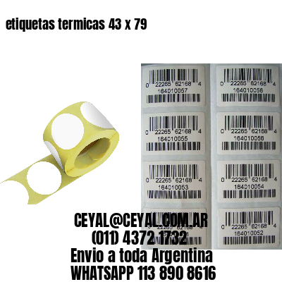 etiquetas termicas 43 x 79