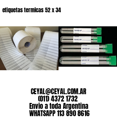 etiquetas termicas 52 x 34