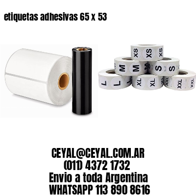 etiquetas adhesivas 65 x 53