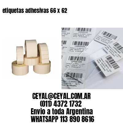 etiquetas adhesivas 66 x 62