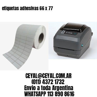 etiquetas adhesivas 66 x 77