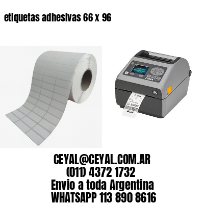 etiquetas adhesivas 66 x 96