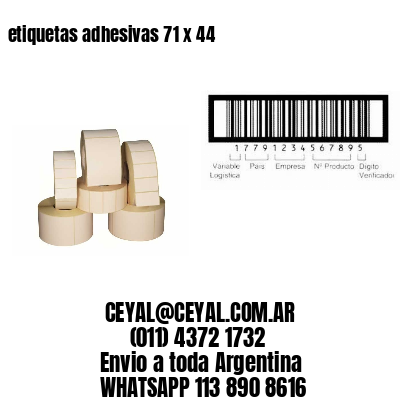 etiquetas adhesivas 71 x 44