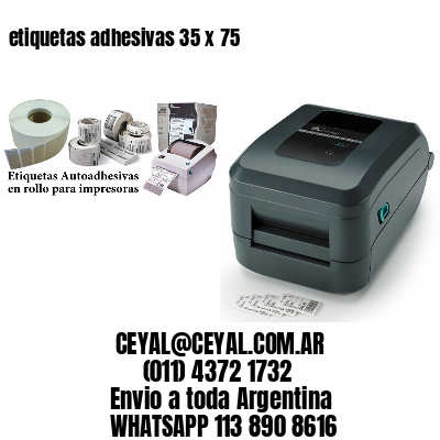 etiquetas adhesivas 35 x 75