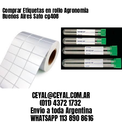 Comprar Etiquetas en rollo Agronomia Buenos Aires Sato cg408