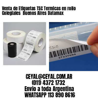 Venta de Etiquetas TSC Termicas en rollo Colegiales  Buenos Aires Datamax