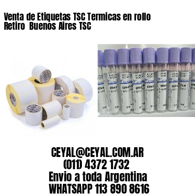 Venta de Etiquetas TSC Termicas en rollo Retiro  Buenos Aires TSC