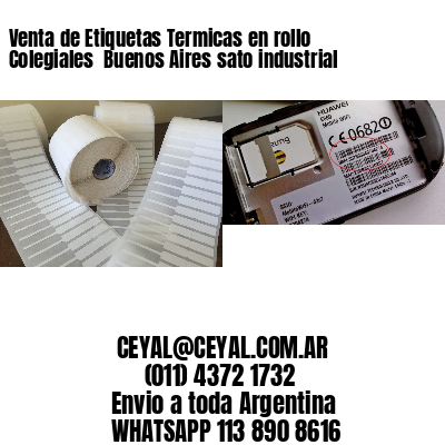 Venta de Etiquetas Termicas en rollo Colegiales  Buenos Aires sato industrial