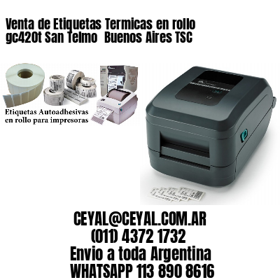 Venta de Etiquetas Termicas en rollo gc420t San Telmo  Buenos Aires TSC