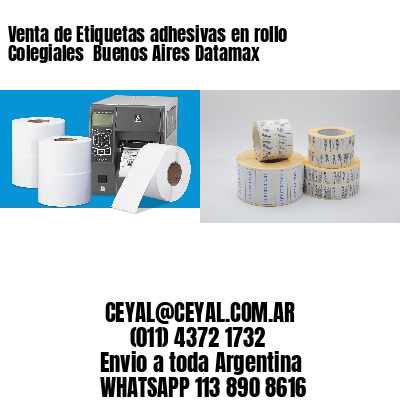 Venta de Etiquetas adhesivas en rollo Colegiales  Buenos Aires Datamax