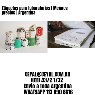 Etiquetas para laboratorios | Mejores precios | Argentina