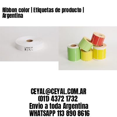 Ribbon color | Etiquetas de producto | Argentina