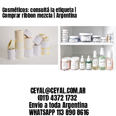 Cosméticos: consultá la etiqueta | Comprar ribbon mezcla | Argentina